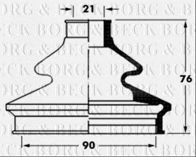 BORG & BECK bcb6062 -  Пыльник, приводной вал